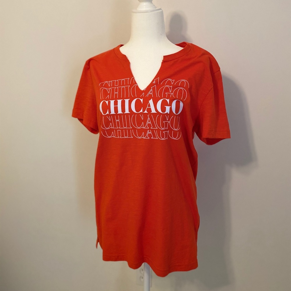 SOLD VS Pink Notched Chicago Tee